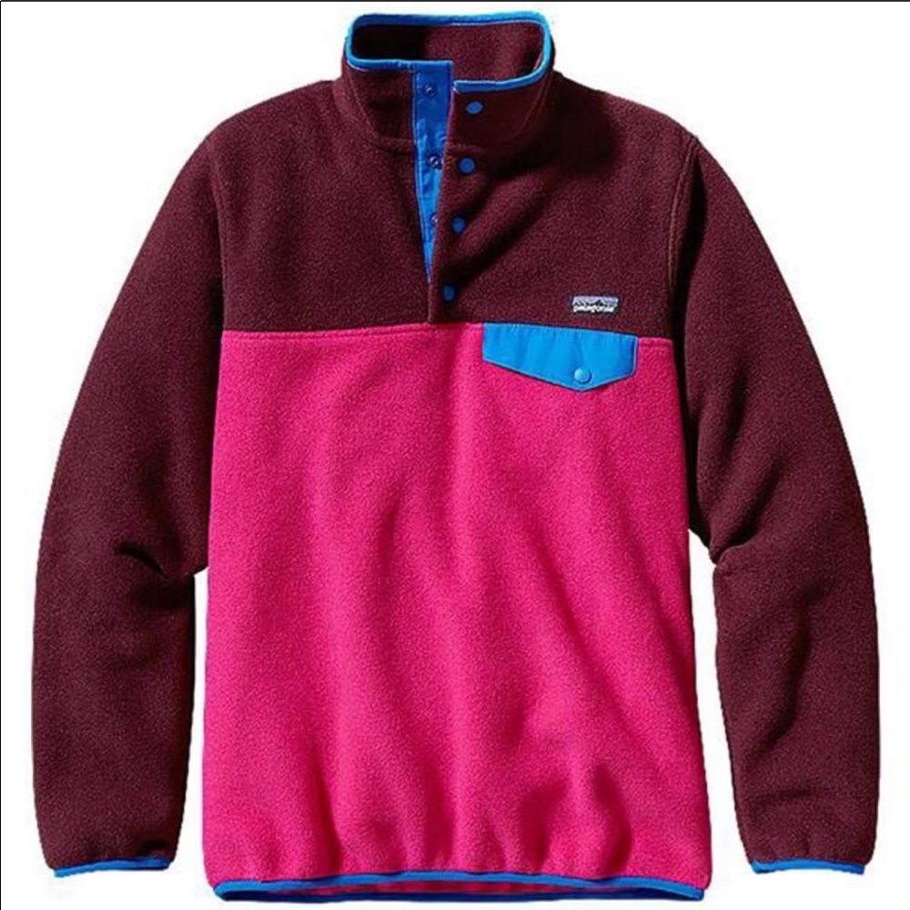 Patagonia Colorblock Synchilla Snap T Size: S